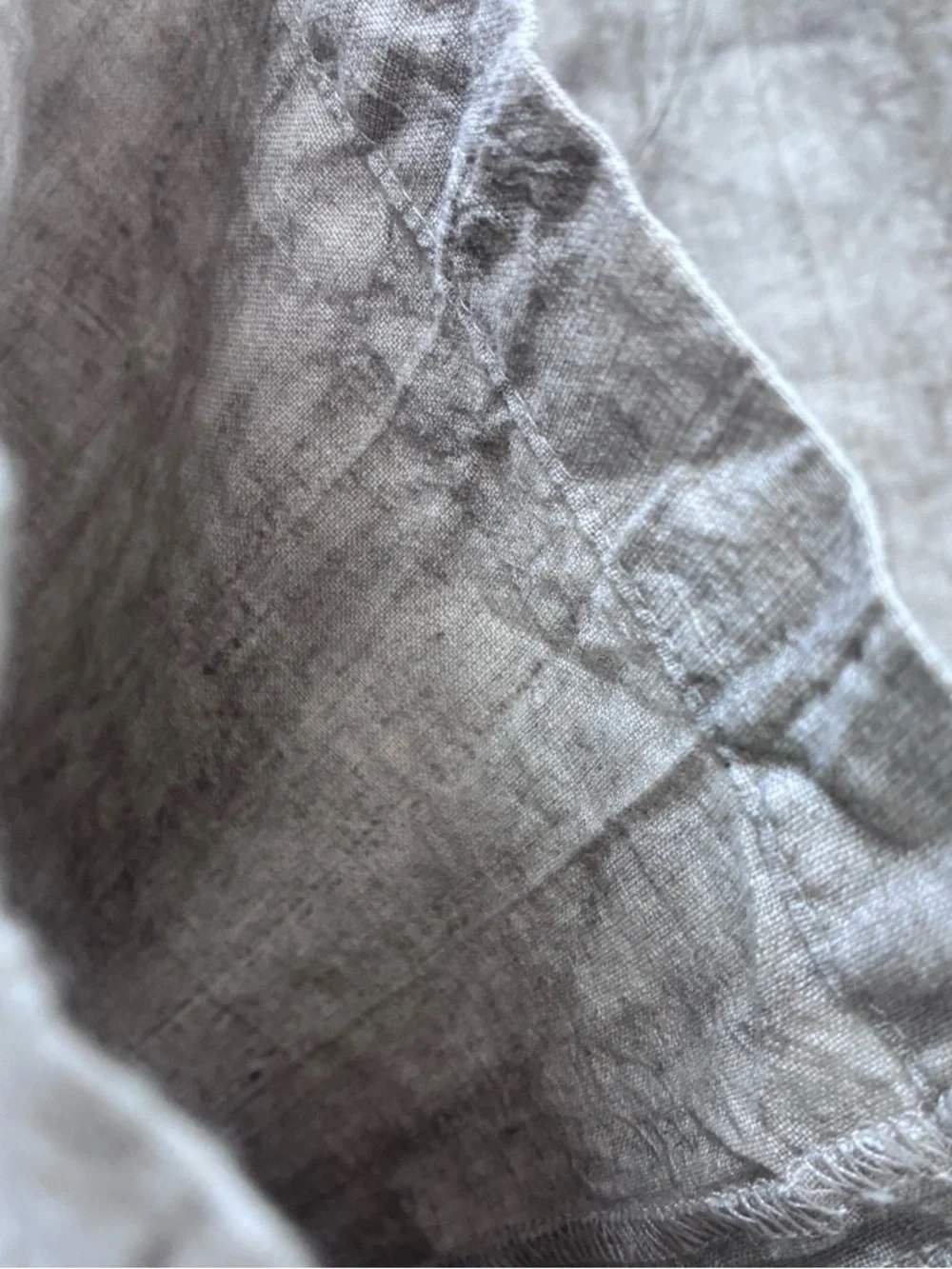 Zara 100% Linen Wide Leg Pants - Natural Crinkle - S - Picture 11 of 12